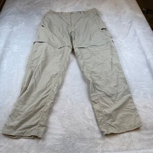 Columbia‎ GRT Mens XL Convertible Cargo Hiking Pants Packable Khaki